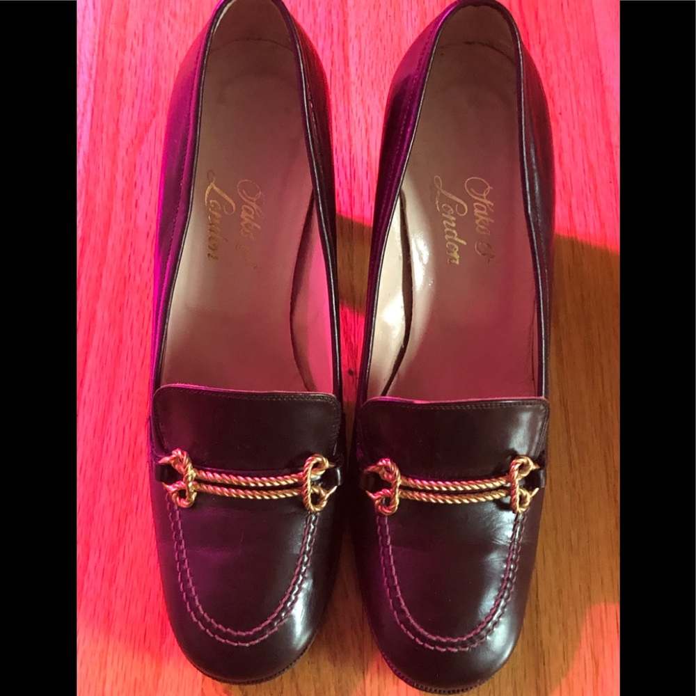 Vintage 1977 Italian high heel buckle shoes 36.5